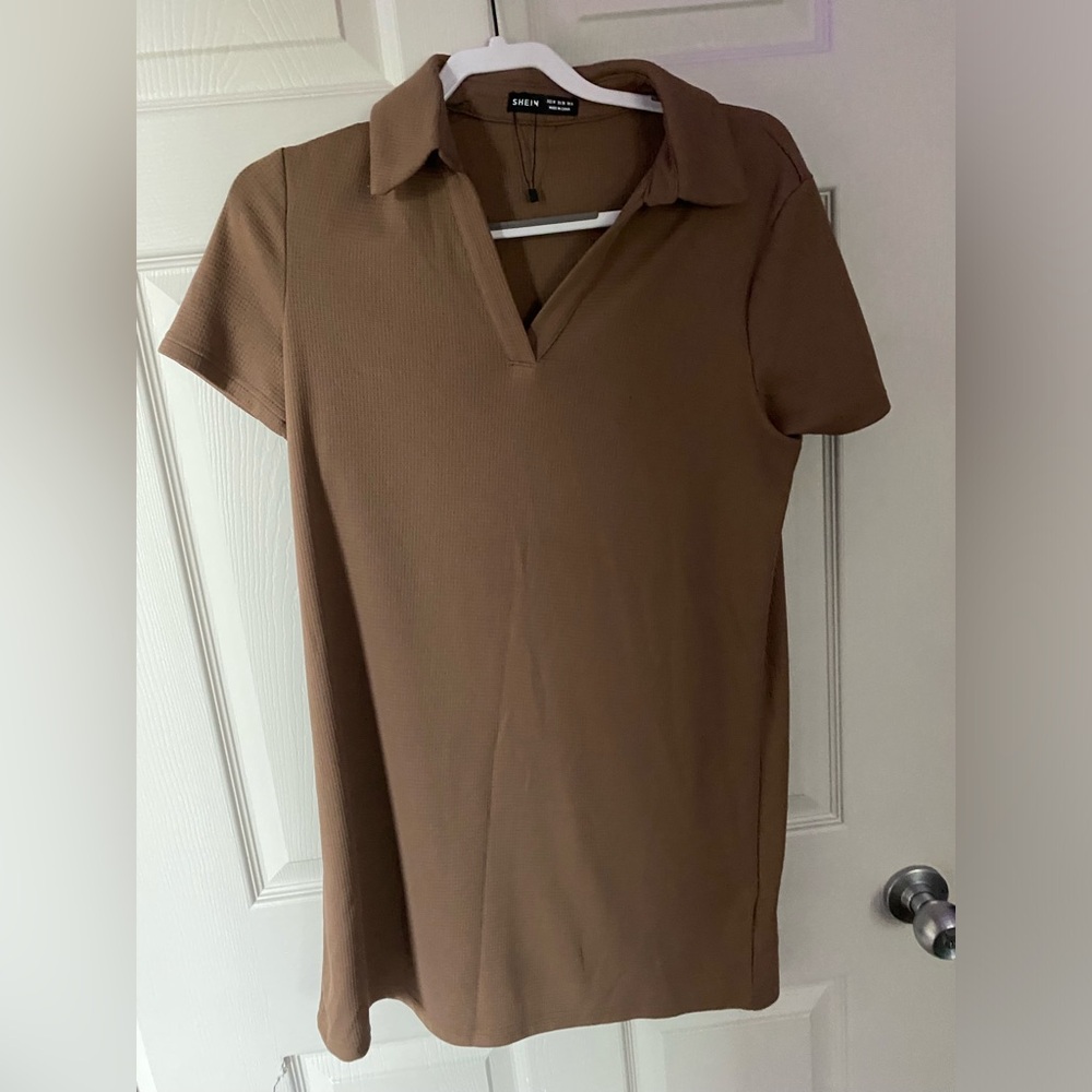 Brown tshirt dress